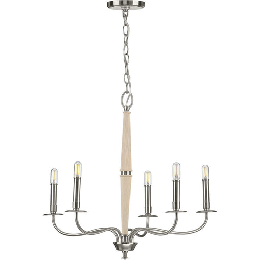 Myhouse Lighting Progress Lighting - P400199-009 - Five Light Chandelier - Durrell - Brushed Nickel