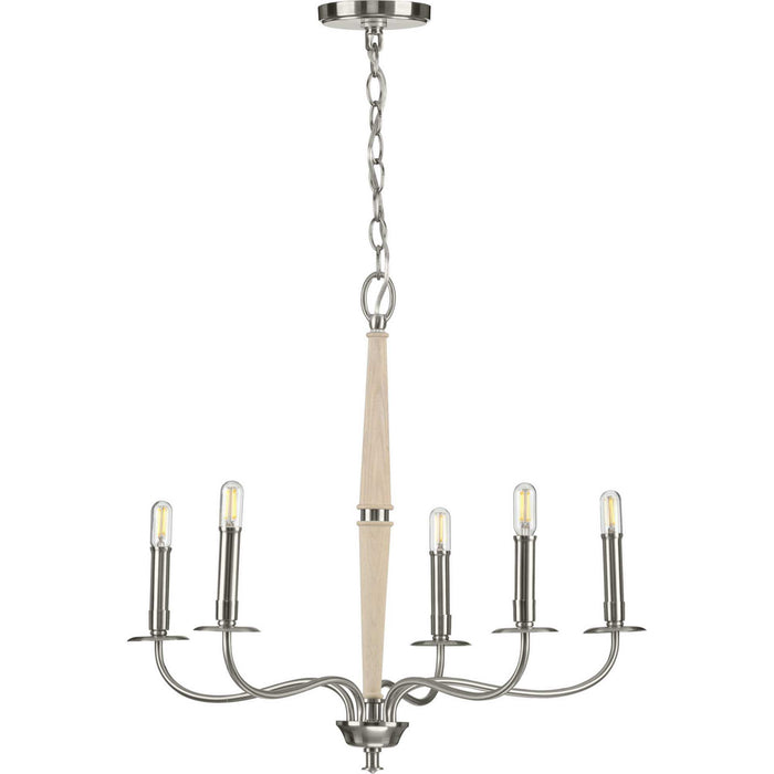 Myhouse Lighting Progress Lighting - P400199-009 - Five Light Chandelier - Durrell - Brushed Nickel