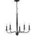 Myhouse Lighting Progress Lighting - P400199-031 - Five Light Chandelier - Durrell - Black