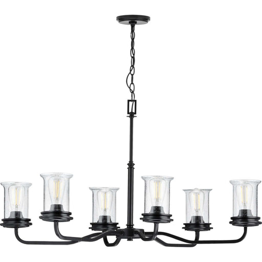 Myhouse Lighting Progress Lighting - P400207-031 - Six Light Chandelier - Winslett - Black