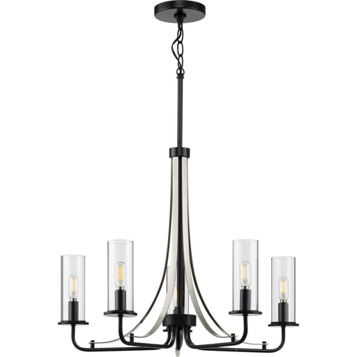 Myhouse Lighting Progress Lighting - P400209-031 - Five Light Chandelier - Riley - Black