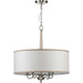 Myhouse Lighting Progress Lighting - P400218-009 - Four Light Chandelier - Durrell - Brushed Nickel