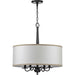 Myhouse Lighting Progress Lighting - P400218-031 - Four Light Chandelier - Durrell - Black