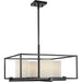 Myhouse Lighting Progress Lighting - P400226-031 - Four Light Chandelier - Chadwick - Black