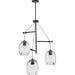 Myhouse Lighting Progress Lighting - P500160-143 - Three Light Pendant - Caisson - Graphite