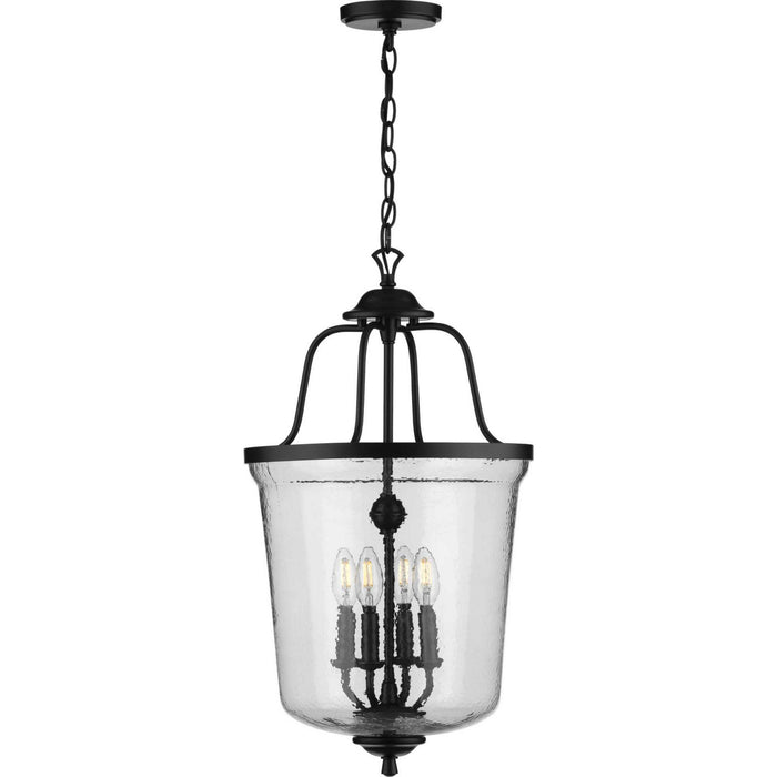 Myhouse Lighting Progress Lighting - P500207-031 - Four Light Foyer Pendant - Bowman - Black