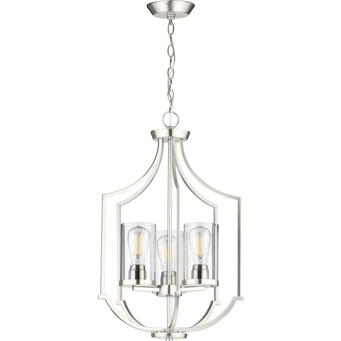 Myhouse Lighting Progress Lighting - P500209-009 - Three Light Foyer Pendant - Lassiter - Brushed Nickel