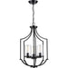 Myhouse Lighting Progress Lighting - P500209-031 - Three Light Foyer Pendant - Lassiter - Black