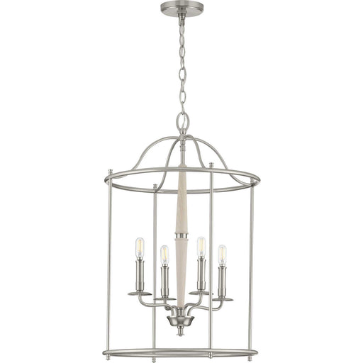 Myhouse Lighting Progress Lighting - P500210-009 - Four Light Foyer Pendant - Durrell - Brushed Nickel