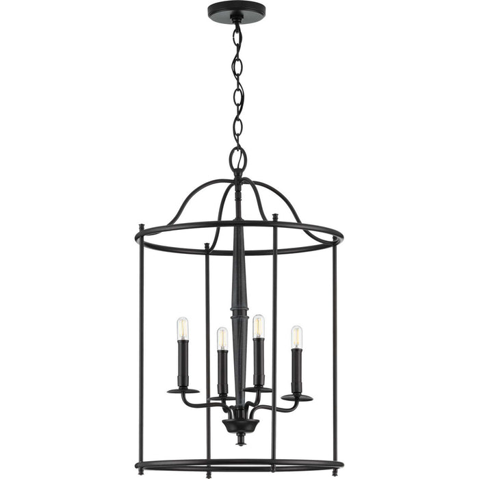 Myhouse Lighting Progress Lighting - P500210-031 - Four Light Foyer Pendant - Durrell - Black