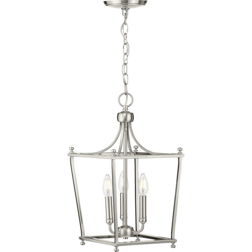 Myhouse Lighting Progress Lighting - P500213-009 - Three Light Foyer Pendant - Parkhurst - Brushed Nickel