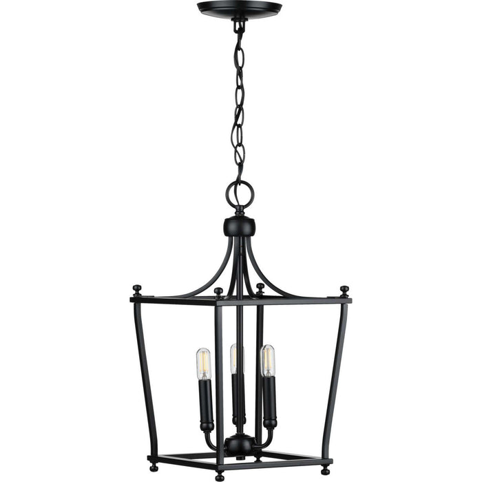 Myhouse Lighting Progress Lighting - P500213-031 - Three Light Foyer Pendant - Parkhurst - Black