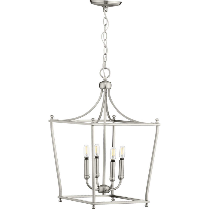 Myhouse Lighting Progress Lighting - P500214-009 - Four Light Foyer Pendant - Parkhurst - Brushed Nickel