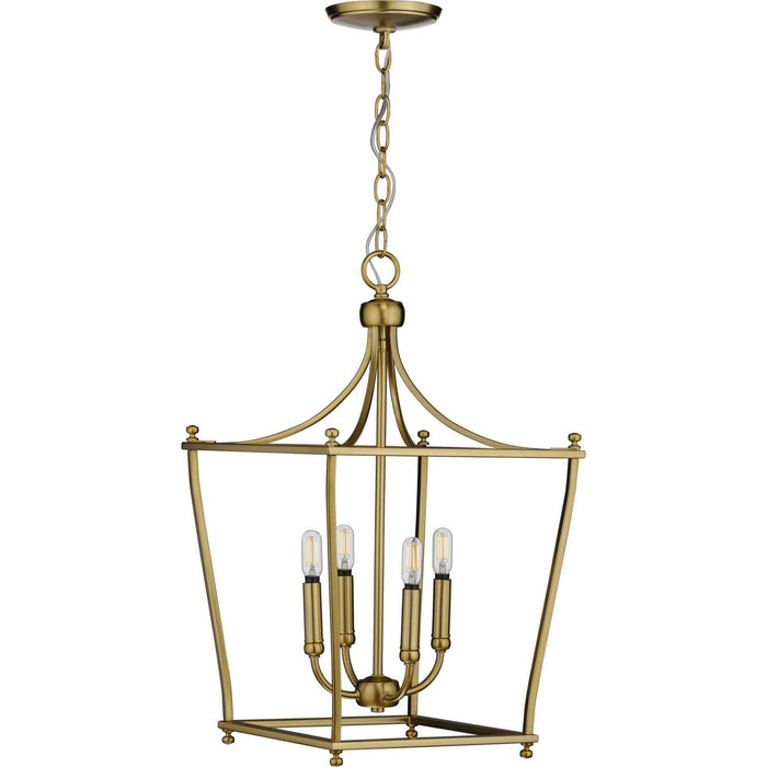 Myhouse Lighting Progress Lighting - P500214-109 - Four Light Foyer Pendant - Parkhurst - Brushed Bronze