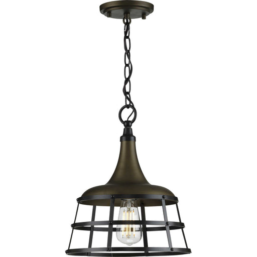 Myhouse Lighting Progress Lighting - P500236-161 - One Light Pendant - Bastille - Aged Brass