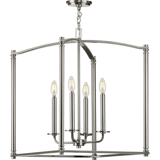 Myhouse Lighting Progress Lighting - P500240-009 - Four Light Foyer Pendant - Winslett - Brushed Nickel