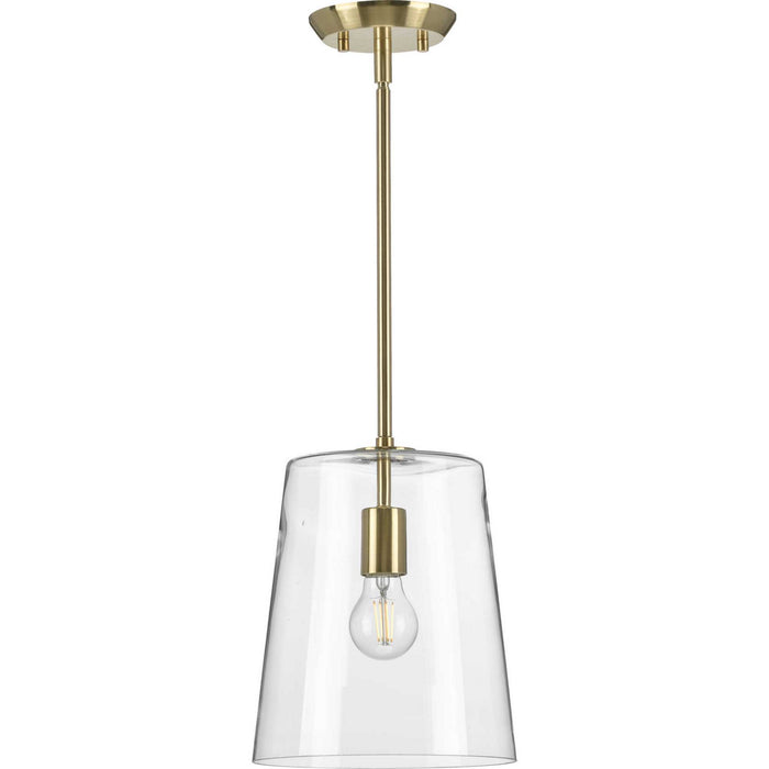 Myhouse Lighting Progress Lighting - P500241-012 - One Light Pendant - Clarion - Satin Brass