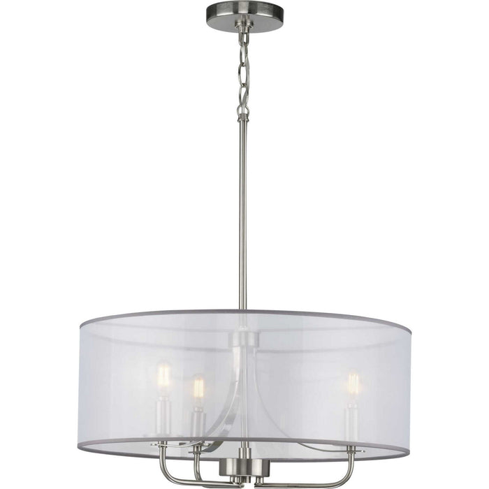 Myhouse Lighting Progress Lighting - P500243-009 - Three Light Pendant - Riley - Brushed Nickel