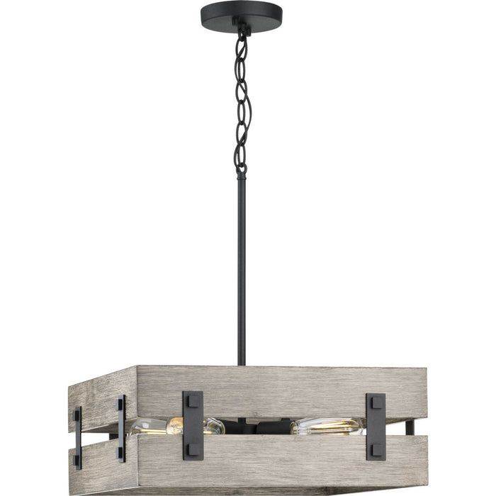 Myhouse Lighting Progress Lighting - P500277-031 - Four Light Pendant - Hemsworth - Black