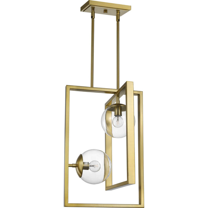 Myhouse Lighting Progress Lighting - P500284-109 - Two Light Pendant - Atwell - Brushed Bronze