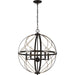 Myhouse Lighting Progress Lighting - P500287-020 - Five Light Pendant - Brandywine - Antique Bronze