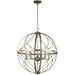 Myhouse Lighting Progress Lighting - P500287-134 - Five Light Pendant - Brandywine - Silver Ridge