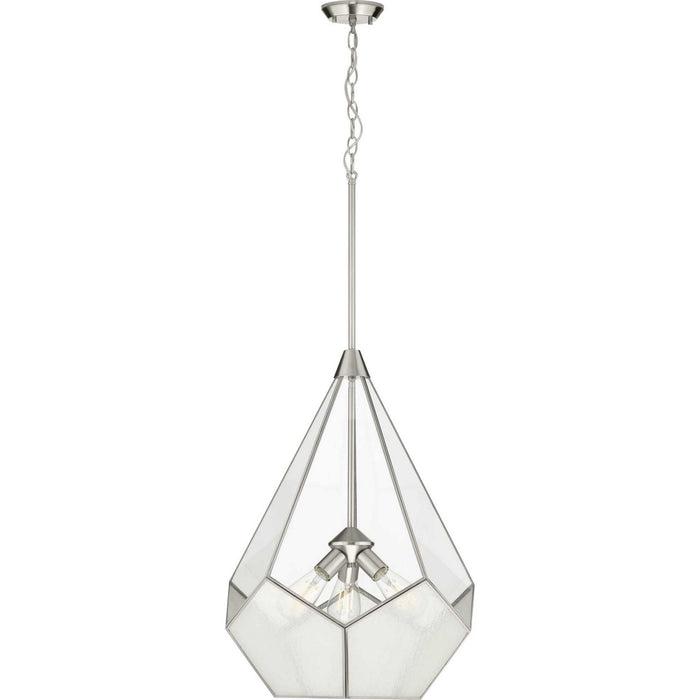 Myhouse Lighting Progress Lighting - P5322-09 - Three Light Pendant - Cinq - Brushed Nickel