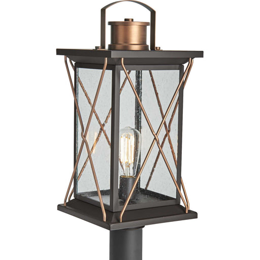 Myhouse Lighting Progress Lighting - P540068-020 - One Light Post Lantern - Barlowe - Antique Bronze