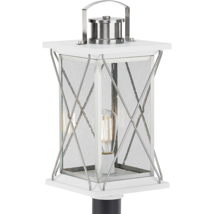 Myhouse Lighting Progress Lighting - P540068-135 - One Light Post Lantern - Barlowe - Stainless Steel