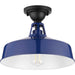 Myhouse Lighting Progress Lighting - P550070-091 - One Light Semi Flush Mount - Cedar Springs - Navy