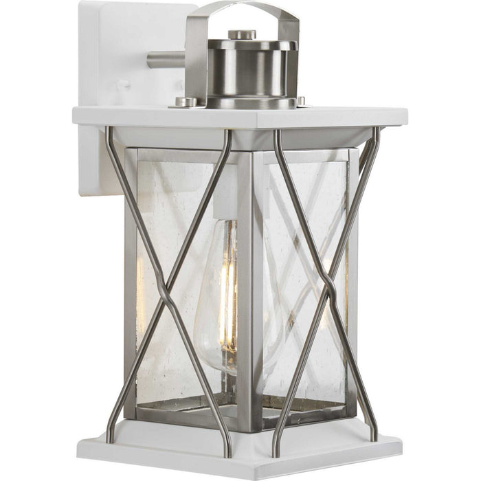 Myhouse Lighting Progress Lighting - P560156-135 - One Light Wall Lantern - Barlowe - Stainless Steel