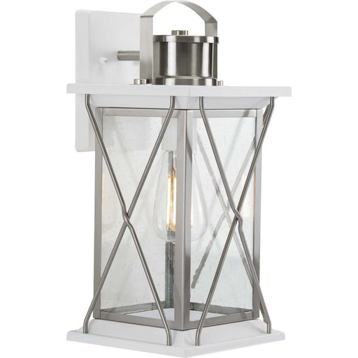 Myhouse Lighting Progress Lighting - P560157-135 - One Light Wall Lantern - Barlowe - Stainless Steel