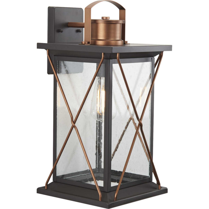 Myhouse Lighting Progress Lighting - P560158-020 - One Light Wall Lantern - Barlowe - Antique Bronze