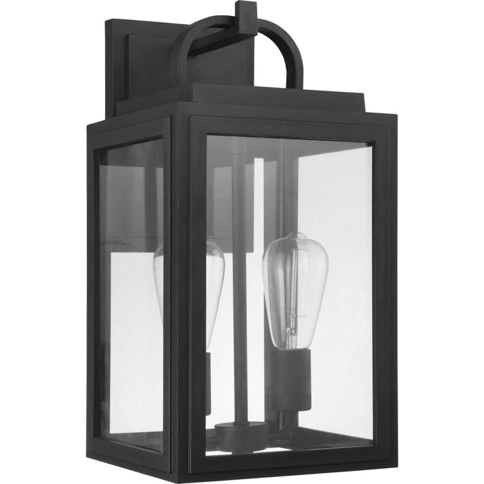 Myhouse Lighting Progress Lighting - P560176-031 - Two Light Wall Lantern - Grandbury - Black
