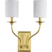 Myhouse Lighting Progress Lighting - P710019-012 - Two Light Wall Sconce - Bonita - Satin Brass