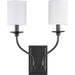 Myhouse Lighting Progress Lighting - P710019-031 - Two Light Wall Sconce - Bonita - Black