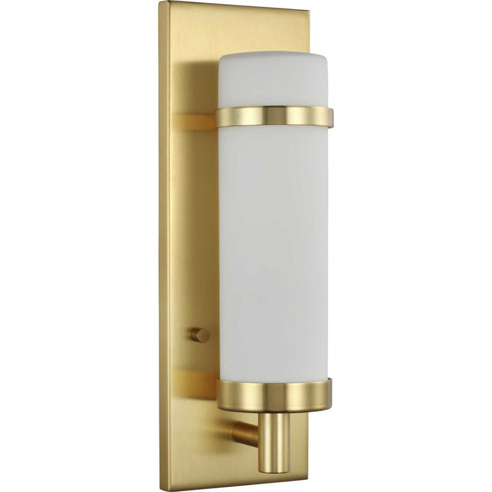 Myhouse Lighting Progress Lighting - P710087-012 - One Light Wall Sconce - Hartwick - Satin Brass