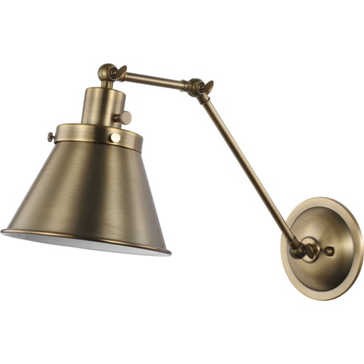 Myhouse Lighting Progress Lighting - P710095-163 - One Light Swing Arm Wall Lamp - Hinton - Vintage Brass