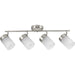 Myhouse Lighting Progress Lighting - P900012-009 - Four Light Head Track - Ridgecrest - Brushed Nickel