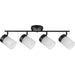 Myhouse Lighting Progress Lighting - P900012-031 - Four Light Head Track - Ridgecrest - Black