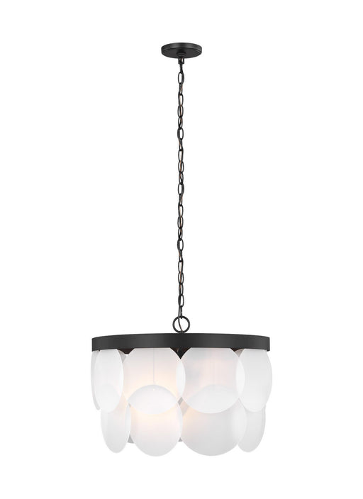 Myhouse Lighting Visual Comfort Studio - 5102506EN-112 - Six Light Pendant - Mellita - Midnight Black