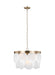 Myhouse Lighting Visual Comfort Studio - 5102506EN-848 - Six Light Pendant - Mellita - Satin Brass