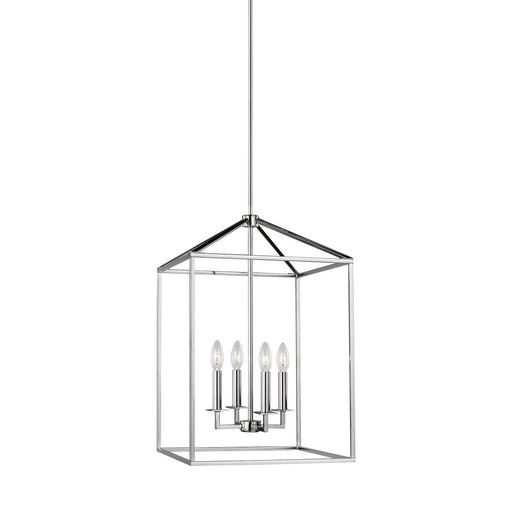 Myhouse Lighting Generation Lighting - 5115004-05 - Four Light Hall / Foyer Pendant - Perryton - Chrome