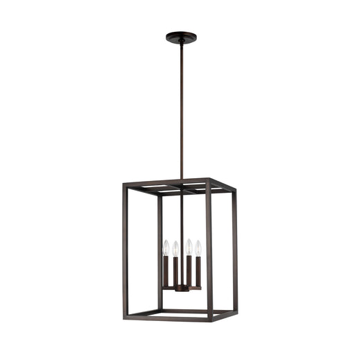 Myhouse Lighting Generation Lighting - 5134504-710 - Four Light Hall / Foyer Pendant - Moffet Street - Bronze