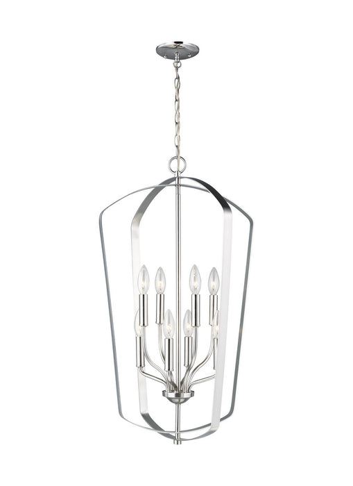 Myhouse Lighting Generation Lighting - 5134908EN-962 - Eight Light Hall / Foyer - Romee - Brushed Nickel