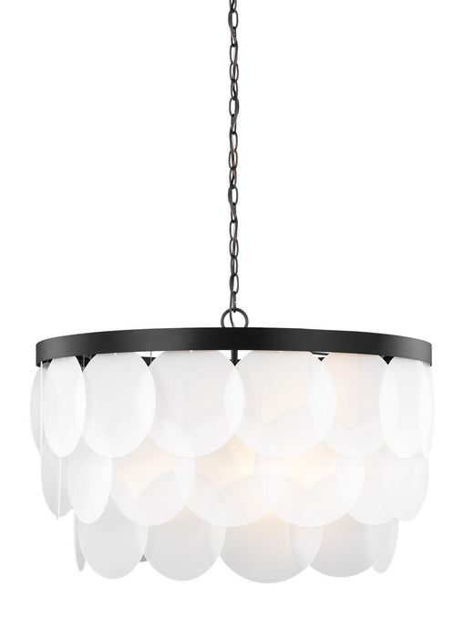 Myhouse Lighting Visual Comfort Studio - 5202508-112 - Eight Light Pendant - Mellita - Midnight Black