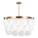 Myhouse Lighting Visual Comfort Studio - 5202508-848 - Eight Light Pendant - Mellita - Satin Brass