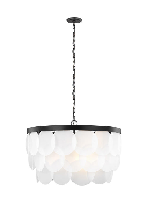 Myhouse Lighting Visual Comfort Studio - 5202508EN-112 - Eight Light Pendant - Mellita - Midnight Black