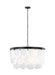 Myhouse Lighting Visual Comfort Studio - 5202508EN-112 - Eight Light Pendant - Mellita - Midnight Black