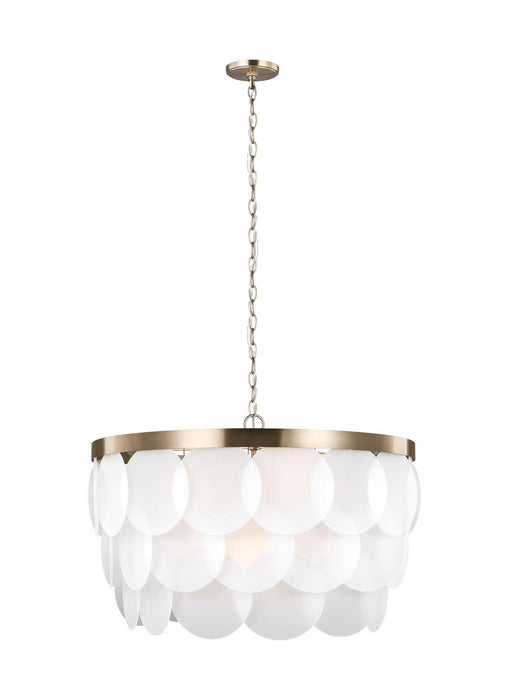 Myhouse Lighting Visual Comfort Studio - 5202508EN-848 - Eight Light Pendant - Mellita - Satin Brass